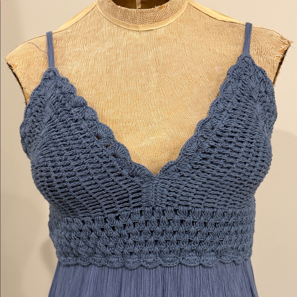 Crochet High Low Dress